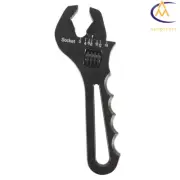 Adjustable Wrench Black Aluminum Tool Spanner 3AN - 16AN for Hose End Fitting