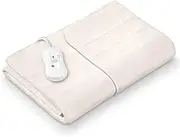 Sanitas SWB 20 Fleece Heat Underbed with Safety System and 3 Temperature Levels Easy Fixation on Bed and Mattress Washable at 30⁰ 150 x 80 cm Beige