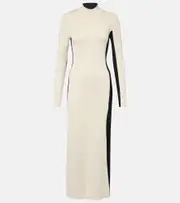 [Joseph] Joseph Knitted wool and silk maxi dress AU 12 beige