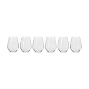Krosno Harmony Stemless Wine Glasses 600ml (Set of 6)