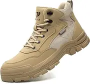 [ORISTACO] Waterproof Steel Toe Work Safety Boots Lightweight Breathable Slip Resistant Construction Sneakers
