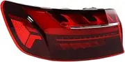 Car Rear Tail Light Compatible With A4L A4 B9 2020 2021 2022 2023 8W5945092C Car Rear Brake Light Stop Signal Light Tail Signal Reversing Brake Taillight Assembly(Left Outside)