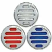 2 Inch 9 Diode Dual Revolution Red To Blue LED Clear Lens Light
