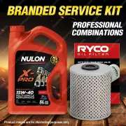 Ryco Oil Filter 5L XPR15W40 Eng. Oil Service for Chrysler Valiant RV1 SV1 VC V8