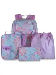 Fuel Girls' 4-Piece DigiCamo Backpack Lunchbox Set - pink, one size