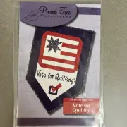 Pieced Tree Quilt Patterns Banner Vote For Quilting Americana Stars / Stripes