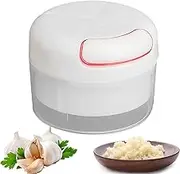 Garlic Processor | Small Hand Garlic Grinder Veggie Chopper - Time-Saving Manual Food Processor Multifunctional Kitchen Tool for Ginger Pepper Cheese
