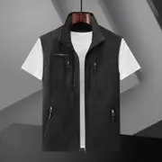 Outdoor Quick -Drying Vest Men 'S Summer And Autumn Multi -Pocket Thin Tooling Vest Plus Size 6xl Casual Jacket black