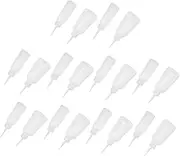 iplusmile 20Pcs Clear Squeeze Bottles Small Pointed Glue Applicator for Pigment Epoxy Caulking Pe Material for Precise Flow Control