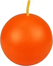 Zest Candle 6-Piece Ball Candles, 3-Inch, Orange