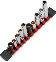 10PCS 1/4 & 3/8 Drive 10mm 6 Point Single Size Socket Set, 10mm Socket
