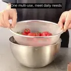 2pcs/Set with Scale Colander Bowl Set Sink Strainer Kitchen Organizer