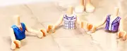 New LEGO FRIENDS Body Parts Mini Doll Minidoll LOT OF 3 Light Nougat Sleeveless