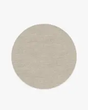 185' Round | Machine Washable Runner Rug | Kid & Pet Friendly | Indoor Rug | Melange Solid Light Grey Tufted Rug | Ruggable