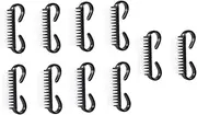 Beatifufu Horn Brush Nail Art Tool Set 10 Pcs Plastic Nail Brush for Dust Clean and Manicure