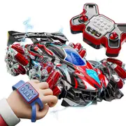 Catzon Gesture RC Cars 360 Rotate Spray Car Toys with Light Music 2.4G 4WD Remote Control Car for Boys-Red