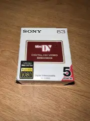 SONY mini DV cassette tape 5DVM63HD 5 pack