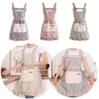 Anti-Fouling Kitchen Cooking Aprons with Bib Princess Apron Japanese Apron