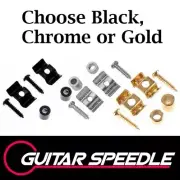 Guitar String Retainer Roll Bead Guide Vintage Butterfly Style Black Chrome Gold