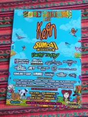 GOOD THINGS - 2024 Australia Tour - KORN SUM 41 JET ETC Laminated Tour Poster