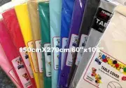 4x Plastic Table Cloth Party Wedding Rectangle Disposable Table Cover 137x274cm