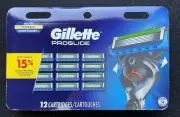 Gillette ProGlide Razor Blade Refills - 12 Cartridges | Fits All ProGlide