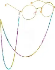 [Generic] Glasses Chain For Women Men Colorful Metal Eyeglass Holder Eyewear Cord