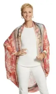 Chico's Ikat Blend Jackie Cocoon Wrap One Size NTW $89