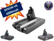 Li-ion Battery "Compatible with" Dyson V6 Dc58 Dc59 Dc61 Dc62 6000mah 21.6v