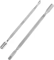VALICLUD 2 Pcs Manicure Tools Nail Skin Remover Toenails Cuticle Peeler Cuticle Trimmer Manicure Treatment Tool Nail Pusher Tool Nail Maintenance Tool Nail Art Tools Stainless Steel Silver