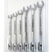 6 PCS SAE STANDARD FLEX SOCKET & OPEN WRENCH SET 3/4" - 3/8" Wrenches