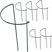Small Trellis for Potted Plants 6pcs Metal Plant Support Stake Creative Seedlings Climbing Rack Garden Decor Fine Polishing and Comfortable Hand Feeling