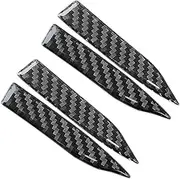 Binxind 4 Pieces Anti-Scratch Trim Sticker,Carbon Fiber Rearview Mirror Protector Anti-Rub Strip Sticker Anti-Collision Strip