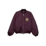 [Balenciaga] Balenciaga Logo-patch Bomber Jacket 36 FR PURPLE