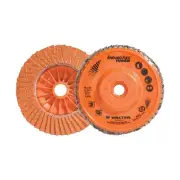Walter 06A452 4-1/2x5/8-11 Enduro-Flex Turbo Spin-On Discs Fast Grinding Blen...