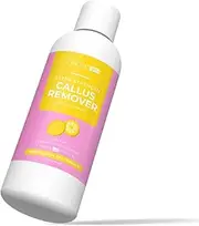 Cacee 8oz Foot Callus Remover with Tea Tree Oil, Lemon Scent for Foot Spa, Pedicure Soak, Foot Care, Athletes Foot Treatment, Cuticle and Callus Remover for Feet