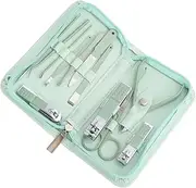HAKIDZEL Sturdy Nail Scissors Set Professional Manicure Pedicure Kit Easy Nail File Compact Storage Case