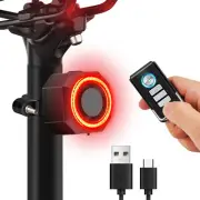 Tail Bright Light Anti Theft Alarm 2In1 Loud Alarm Sensitivity Adjust Waterproof