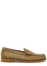 G.H Bass & CO Weejun Heritage Nubuck Penny Loafers - Beige - 45 (IT45 / UK11) 45 (IT45 / UK11)