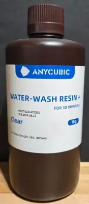 Anycubic Water-Wash Resin+ UV-Curing Low Shrinkage for LCD DLP 3D Printers