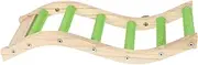 FONDOTIN Parrot Climbing Ladder Toy Wooden Bird Standing Toy for Preening Beak Conditioning