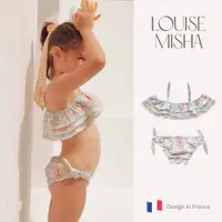 在飛比找蝦皮購物優惠-《24H出貨》法國 Louise Misha 湖水綠碎花荷葉