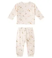 [Rylee + Cru] Rylee + Cru Baby printed cotton top and pants set M 3-6 pink