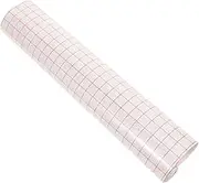 BELLIFFY Orange Alignment Grid Application Tape Transfer Sticker for Vinyl Sheet Self-Adhesive Laminating Film for Projects