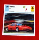 1989 Ferrari 348 GTB - Edito-Service, SA collector card