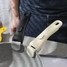 Universal Detachable Frying Pan Handle Ergonomic Pot Replacement Clip Dish.