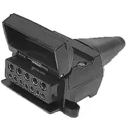 Britax 12 Pin Flat Plastic Trailer Socket Clam Shell Female
