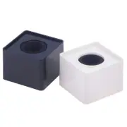 1Pc Square Microphone Flag Mic Station Cube Interview Square Box Holder Decor