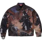 Supreme x Frank Frazetta Faux Shearling Trucker Jacket Size XL FAST SHIP