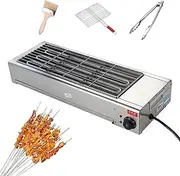 3000W Commercial Electric BBQ Grill, Stainless Steel Indoor Griddle with Adjustable Temperature 50-300℃, Stainless Steel Multifunctional Indoor Electric Oven, for Restaurant Camping Party